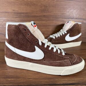 Nike Blazer Mid 77 Brown Suede Lace Up Shoes Women’s Size 7.5 Sneakers